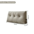 thumbnail image 6 of Lovote Wedge Headboard Reading Pillow 39" x 15.7" x 4.7" Triangular Bolster Backrest Support Cushion for Bed, Sofa, Daybed, Light Gray, 6 of 6