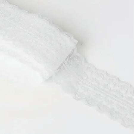 U8MO 10 Yards 45mm Sewing Embroidered Fabric Bilateral Lace Ribbon Trim lot DIY-White-10 yard U8MO 10 Yards 45mm Sewing Embroidered Fabric Bilateral Lace Ribbon Trim lot DIY-White-10 yard