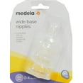 Medela Wide Base Bottle Nipple, Slow Flow, BPA Free Silicone, 87133, 3