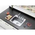 thumbnail image 6 of Kingston Brass KS8281DLBS Concord Two-Handle 4-Hole Deck Mount Bridge Kitchen Faucet with Brass Side Sprayer in Polished Chrome, 6 of 10