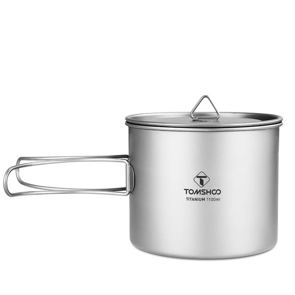 TOMSHOO 1100ml Titanium Ultralight Outdoor Cup