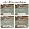 thumbnail image 7 of ODIKA 4'x6' Green Sage Traditional Medallion Floral Washable Area Rug Classic Inspired Ornate Border Pattern for Dorm Room, Small Living Stain Resistant Low Profile, Easy Care, 7 of 7
