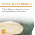 thumbnail image 5 of K&H Pet Products Deluxe Ortho Bolster Sleeper Pet Bed Green Paw Print Large 40 Inches, 5 of 7