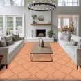 thumbnail image 3 of Orange Plaid Area Rugs 8'x10', Washable Small Throw Rugs for Living Room Patio, Modern Farmhouse Simple Abstract Stripes Indoor Outdoor Rug Non-Slip Low Pile Carpet Runner Reversible Floor Mats, 3 of 8