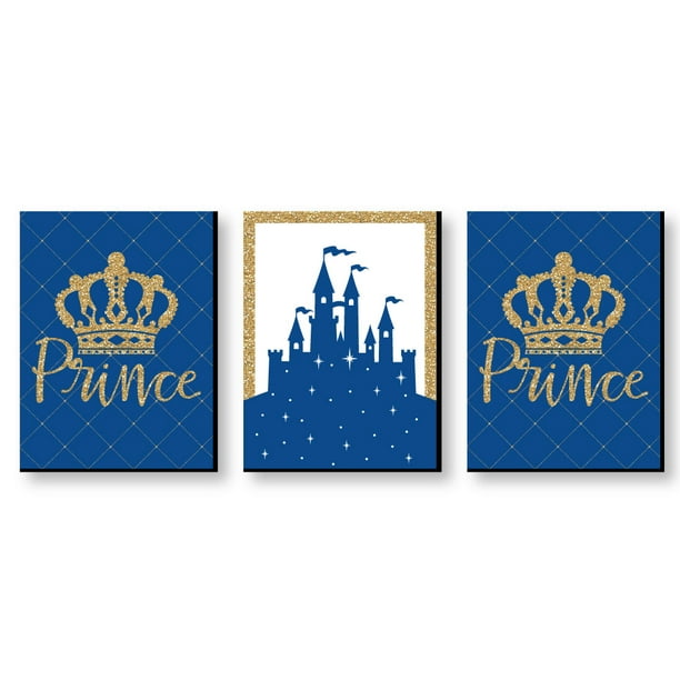 Royal Prince Charming Baby Boy Nursery Wall Art Kids Room