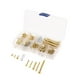 thumbnail image 1 of Kit de 9 tornillos para guitarra con resortes para puente, golpeador, correa de interruptor oro, 1 of 9