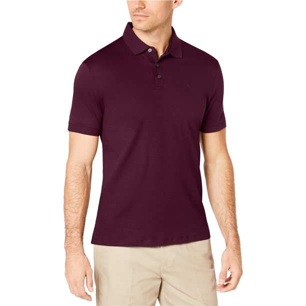 Polo de Rugby Calvin Klein Liquid Touch para hombre color morado mediano