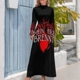 thumbnail image 3 of Vestido largo holgado Mein Herz Brennt para mujer, vestido de fiesta, 3 of 4