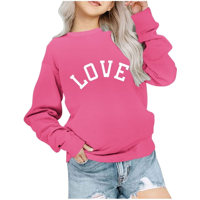 Chandails à Capuchon pour Garçons Garçons d'Âge Préscolaire et Filles Mode Mignon Couleur Unie Manches Longues Col Rond Chandail de Sport Chandail à Capuchon Chandails à Capuchon pour Filles