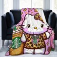 thumbnail image 6 of Hello Kitty Blanket, Super Soft Throw Blanket, Cozy Flannel Blankets For Boys Girls, Warm Blankets For Couch Sofa Bed, 40"X30", 6 of 9