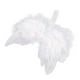 thumbnail image 4 of Alas de ángel, alas de plumas blancas, adornos colgantes, decoración de árbol de Navidad, decoraciones navideñas para vacaciones, bodas, año Nuevo, 4 of 7