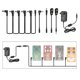 thumbnail image 1 of Caline CP-07A Guitar Effects Power Supply Adapter DC 9V 1A with 5-Way Daisy Chain Cable Reversed Polarity Cables Battery Clip Cables, 1 of 5