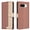 Brown, variant on Wallet Case for Google Pixel 8, RFID Blocking Credit Card Holder, Premium Splice PU Leather Magnetic Clasp Folio Kickstand Flip Shockproof Luxury Cover For Google Pixel 8,Red
