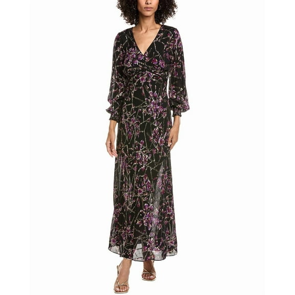 ba&sh womens Desir Silk-Blend Maxi Dress, 3