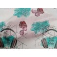 thumbnail image 4 of oneOone Popeline de Coton Tissu Vert Turquoise Direction Sac Boussole & Casque Matériel de Robe de Voyage Tissu Imprimé Tissu au Mètre 42 Pouces de Large, 4 of 4