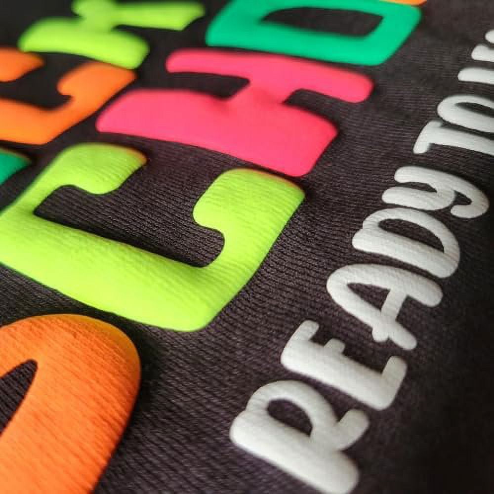 Neon Puff Heat Transfer Vinyl Neon Orange, 20" x 5 Yards - 3D Puffy Heat Press Transfer Iron on Vinyl for Shirts, Film
