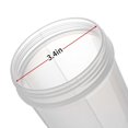 thumbnail image 5 of Botellas con tapa de rosca sólida Aptas para lavavajillas para mezclas de proteínas, Gris transparente Material inofensivo:, 5 of 5