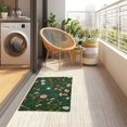 thumbnail image 4 of Yayeee Doormat for Inside 20"x32" Absorbent Low-Profile Washable Non-Slip Rubber Backed Entryway Rug, Green Forest Pattern, 4 of 8
