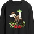 thumbnail image 3 of Disney Bambi - Christmas - Botanical Butterfly - Men's Long Sleeve T-Shirt, 3 of 5