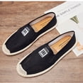 thumbnail image 4 of Men's Espadrille Canvas Mesh Slip-On Plain Toe Casual Breathable Shoes Low Top Trainers Shoes, 4 of 7