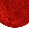 thumbnail image 3 of Rugsotic Carpets Hand Tufted Shag Polyester Eco-Friendly Area Rugs - 10'x10', Round, Red, Plain Solid Design, High Pile Handmade Anti Skid Rugs for Living Room, Bed Room K00102, 3 of 5