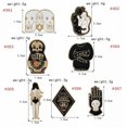 thumbnail image 2 of K-KED 4PCS Funny Lapel Brooch Pins Punk Skeleton Skull Enamel Backpack Badge Gifts !-Skull Series#1-Just 1 piece, 2 of 7