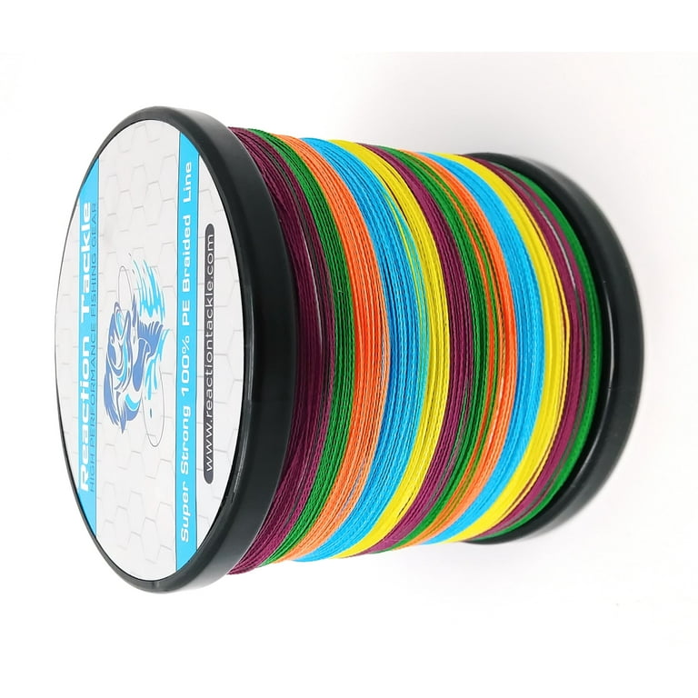 Reaction Tackle Braided Fishing Line Multi-Color 80LB 1500yd 