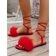 thumbnail image 2 of Women's Flat Sandals, Fashionable, Fluffy, Casual, Strappy, Beach Slippers, Plus Size, opean And American Style, 2 of 5