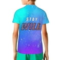 thumbnail image 2 of Ben Azelart Stay Wild Kids T-Shirt 3d Printed Graphic T-Shirts Boys And Girls Short Sleeve Shirts For Youth Kids X-Small, 2 of 7