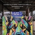 thumbnail image 3 of Bathroom Scale, Highly Accurate Digital Body Scale,Precisely Measures Weight up to 400 lbs-Colorful Graffiti-Style Painting Of German Shepherd, 3 of 4