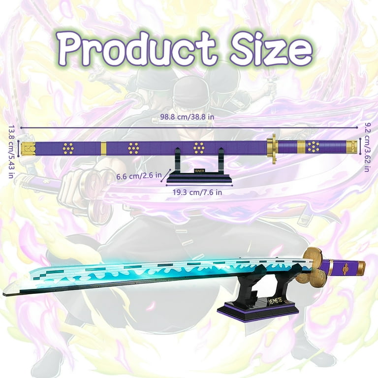Leimao Building Blocks, 936Pcs, Zoro Enma Yamato Katana Model