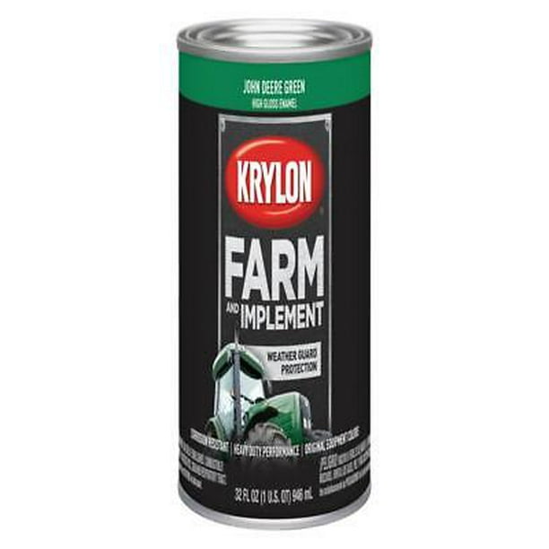 2pk Krylon K02023000 Farm & Implement Paint, John Deere Green, 32 Oz