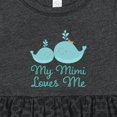 thumbnail image 4 of Inktastic My Mimi Loves Me Girls Baby Dress, 4 of 5
