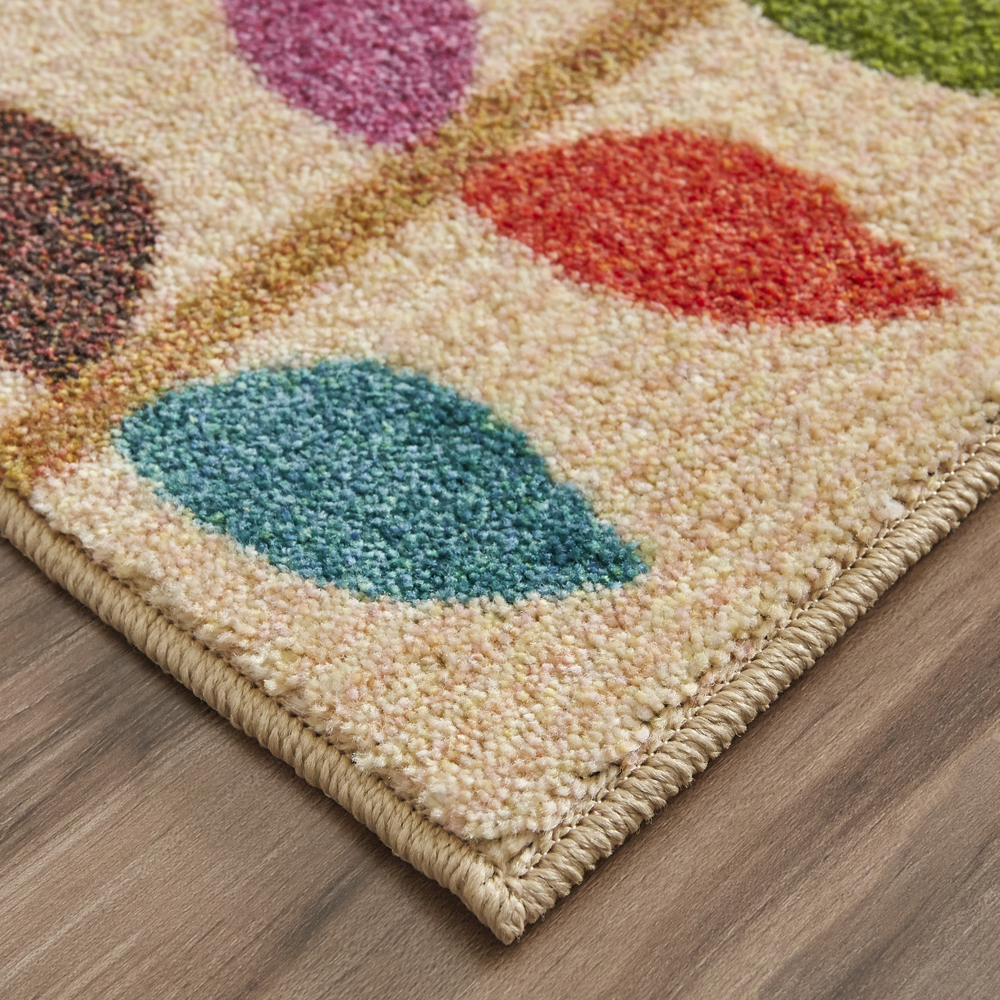Mohawk Home Prismatic Vine Multi Transitional Floral Kids Precision Printed Area Rug, 8'x10', Pink