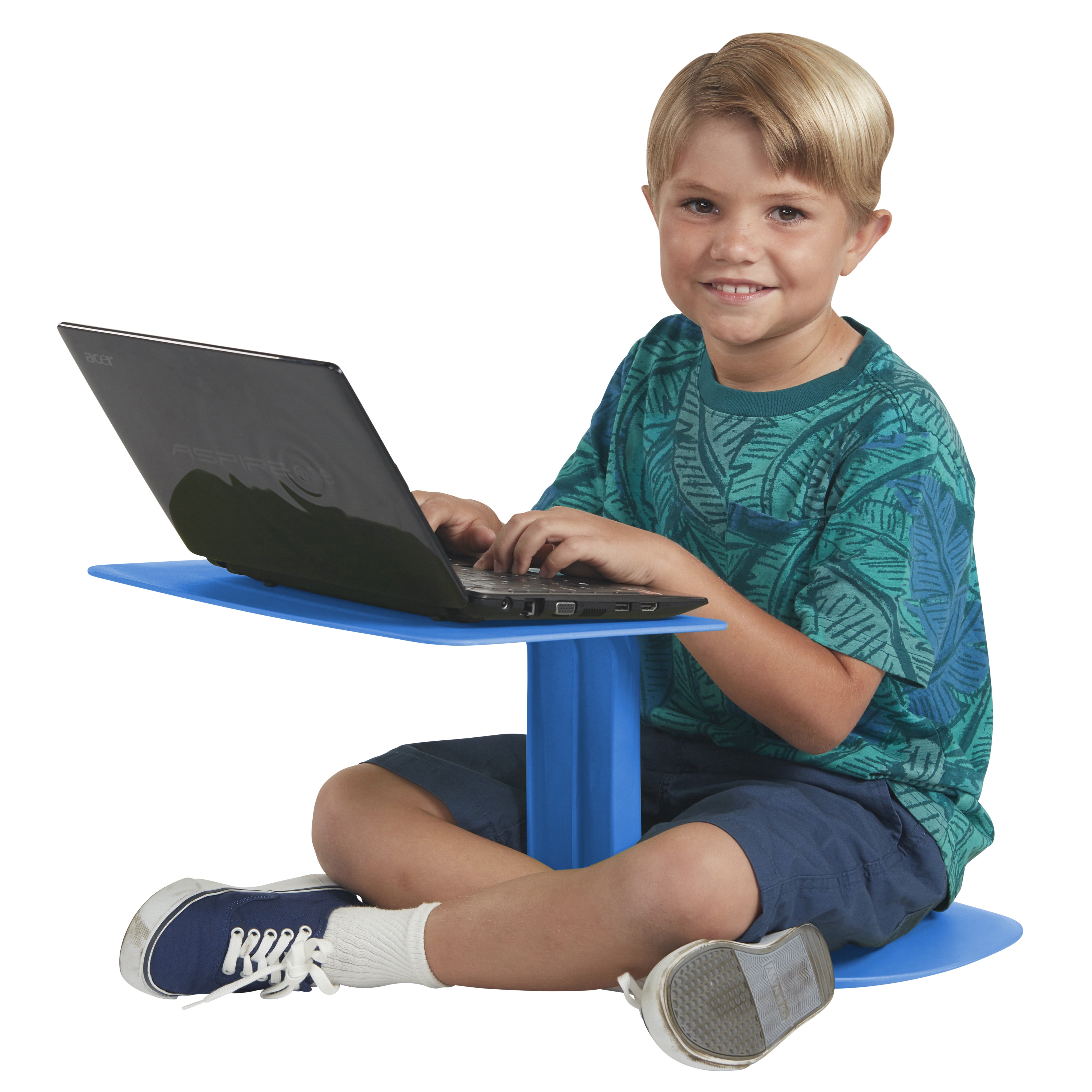 ECR4Kids The Surf Eggplant 10-Pack Portable Lap Desk//Laptop Stand//Writing Table