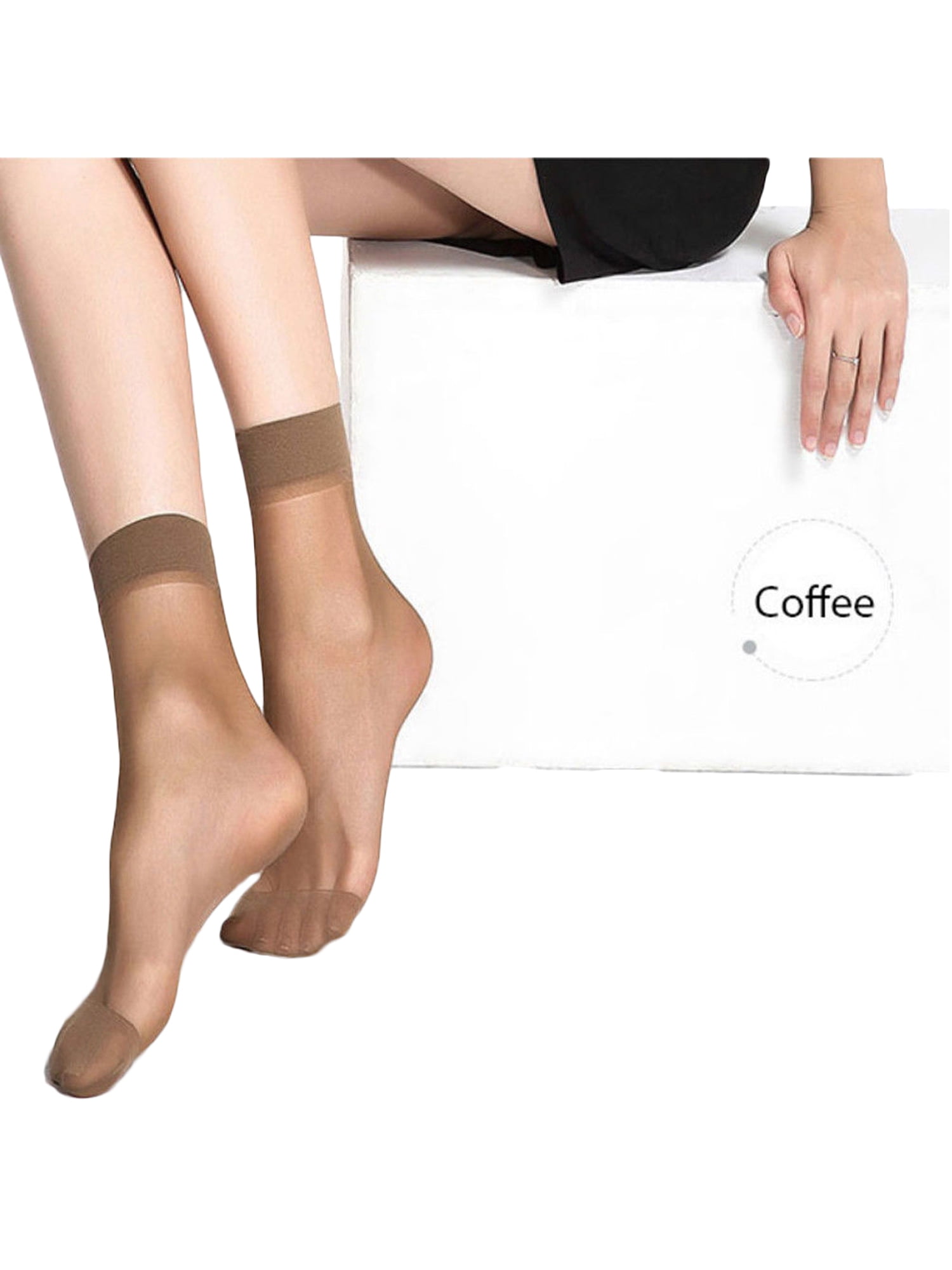 Striped & Polka Dot Classic Sheer Mesh Stretchy Short Ankle High Anklet Socks OS 