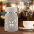 thumbnail image 3 of Tasse thermos, tasse sous vide en acier inoxydable motif lapin mignon tasse thermos tasse bouteille d'eau pour les tout-petits filles garçons(Café), 3 of 8