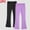 Blue, variant on Ynynloco 2 Pack Girls 100%Cotton Flare Leggings School Uniform Pants for Kids Bell Bottoms High Waist Casual Pants for Teen Girl 3-14