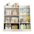 thumbnail image 2 of Miniyam 3-tier Bookshelf and Toy Organizer for Kids, White, 2 of 7