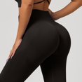 thumbnail image 7 of Women's High Waisted Scrunch Yoga Pants, Butt Lifting Peach Butt Fitness Leggings for Women, Soft Comfortable High Rise Workout Pants for Gym, Yoga and Daily Wear Black, 7 of 7