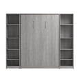 thumbnail image 4 of Pemberly Row Wood Full Murphy Bed with Closet Organizers in Gray, 4 of 9