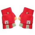 thumbnail image 2 of Jusqu'à 10$ Gants Mitaines Rouges Gants d'Hiver pour Enfants Gants Extensibles Chauds Garçons Ou Filles Gants Tricotés, 2 of 4