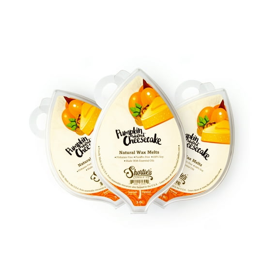 Pumpkin Walnut Cheesecake Soy Wax Melts 3 Pack - All Natural   Essential Oils   Phthalate Free - Shortie's Candle Company