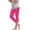 Hot Pink, variant on KAUOD Girls Bottoms 𝗖apris Leggings Cotton Stretchy Yoga Cropped Pants Teen Kids Skinny Tights Straight High Waist Sweatpants
