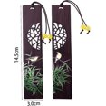 thumbnail image 2 of peint Des Fleurs, Des Oiseaux Et Des Ensembles De Signets En Bois, Des Cadeaux Pratiques Et Cratifs, Adapts Aux Enseignants, Tudiants, Parents, Ho, 2 of 5