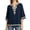 1-Sky Blue, variant on Mexican Floral Embroidered Tops for Women Plus Size Summer 3/4 Sleeve V-Neck Ethnic Style Blouses Loose Fit Comfortable Boho Vintage Floral Casual T-Shirts 1-Blue XXXXL