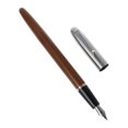 thumbnail image 4 of Pluma estilográfica de lujo Jinhao 51 para hombre, 0,5 mm, punta extrafina, caligrafía, negocios, madera de melocotón B, 4 of 5