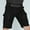 Black, variant on EGNMCR Mens Shorts Men's Summer Color Outdoors Casual Multi-pocket Sport Shorts Pants Gifts for Men