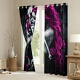 thumbnail image 3 of Castle Fairy Boys Girls Skeleton Couple Lover Black Out Curtains,Happy Valentine's Day Curtains Pack of 2 (42x63 Each),Chic Floral Rose Bedroom Curtains,Super Cozy Room Decor, 3 of 6
