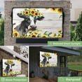 thumbnail image 2 of Outdoor TV Cover 36 to 39 Inches, Cow Sunflower Plant Farm Flower White Wood Grain Waterproof and Weatherproof TV Cover with Remote Control Pocket, Flat Screen TV Cover Protector for Outside TV, 2 of 6